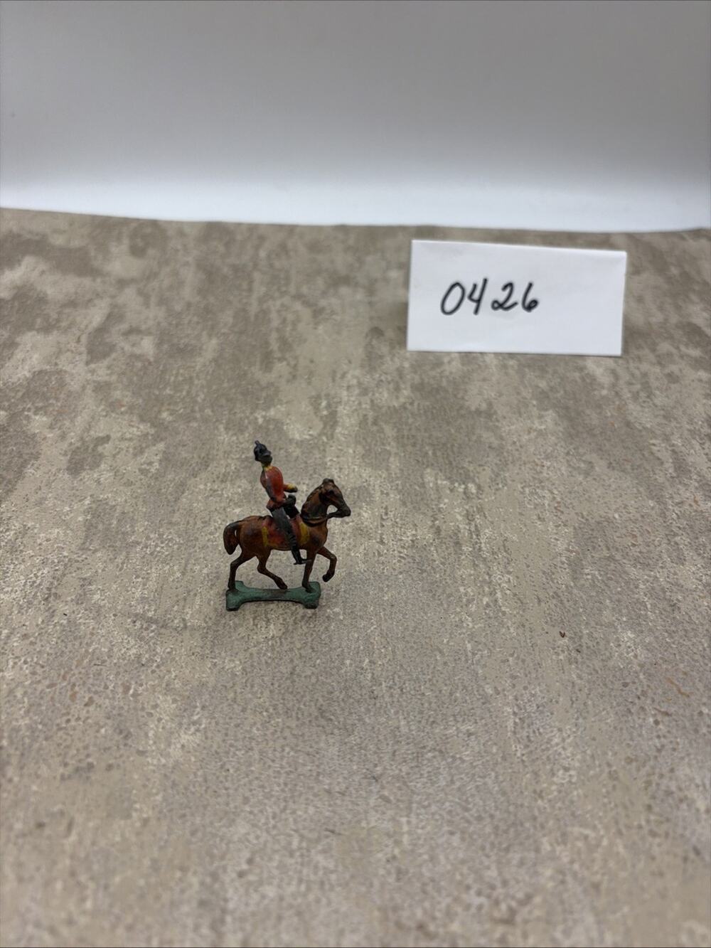 Vintage Barclay Manoil Cast Metal Toy Soldier On Horseback